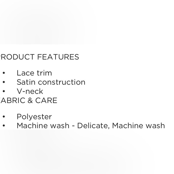 NINE WEST 🆕 Satin Cami with Lace Trim Size Medium - Picture 6 of 6